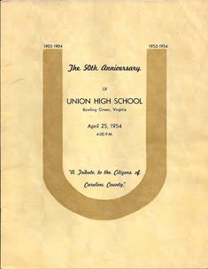 Union High 50th Anniversary Program