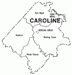 Caroline County Map