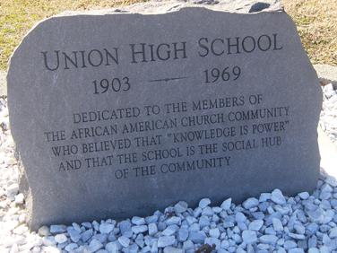 Union High Commemorative Marker